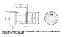 Rear Upper Control Arm Outer Bushing Kit (Replaces Hyme Joint)