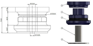 Rear Subframe Mount Bushing Kit - WK2 Grand Cherokee