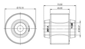 Front Lower Control Arm Inner Rear Bushing Kit