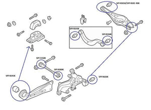 VW MK7/MK7.5 Rear Suspension Bushing Kit