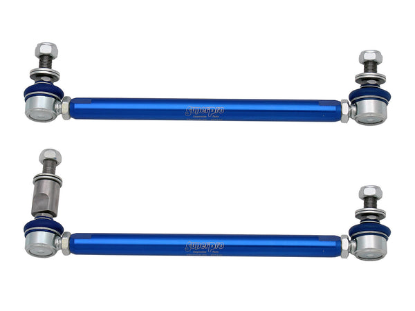 Front Sway Bar Link Kit - Heavy Duty Adjustable (300mm-345mm Length, 1