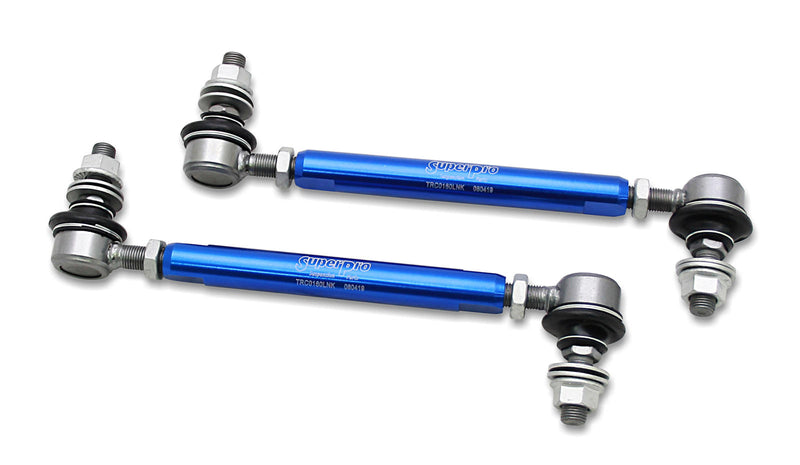 Front Sway Bar Link Kit - Heavy Duty Adjustable (210mm-260mm Length, 10mm  Studs)