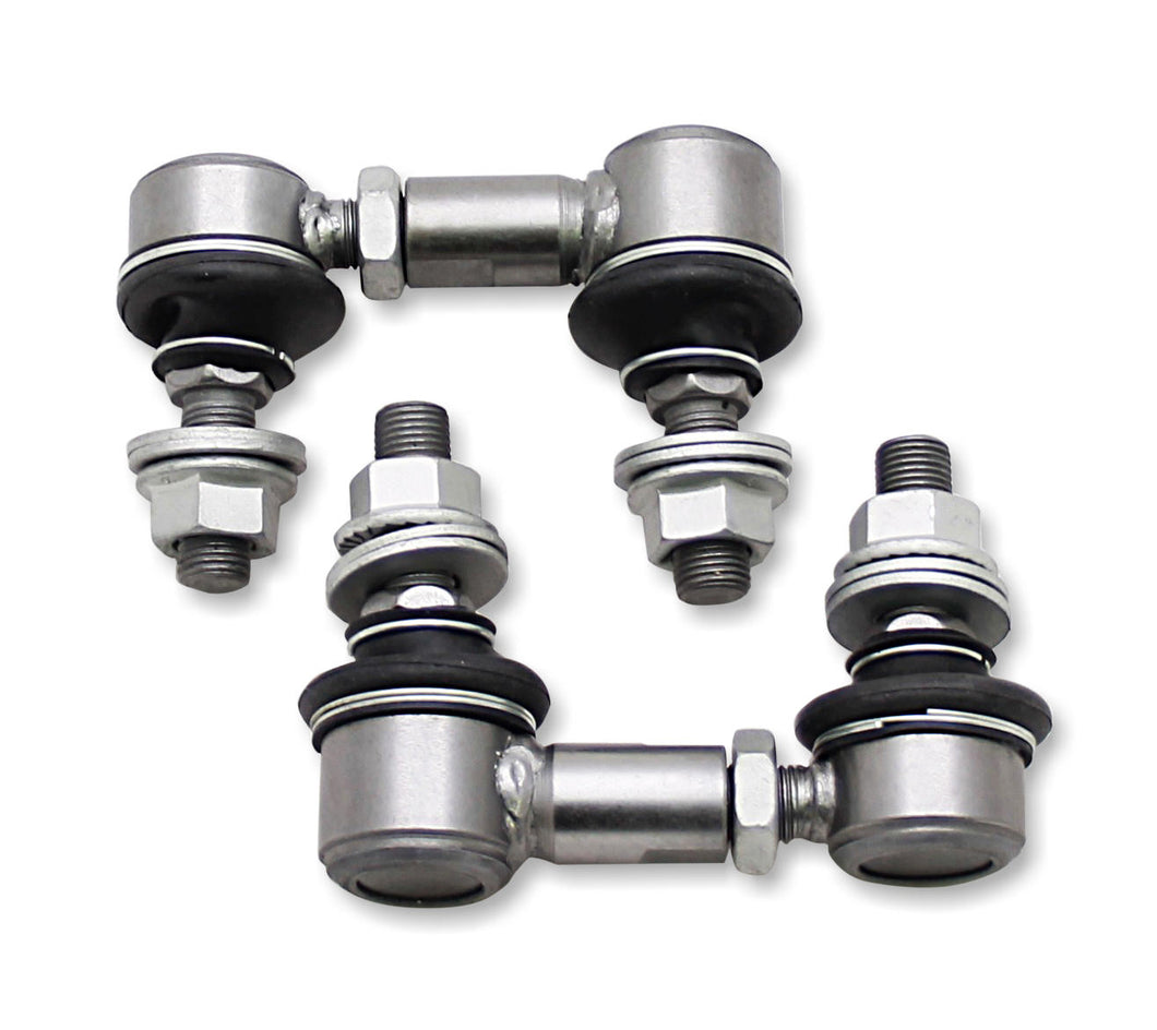 Front Sway Bar Link Kit - Heavy Duty Adjustable (75mm-85mm Length, 10mm Studs)